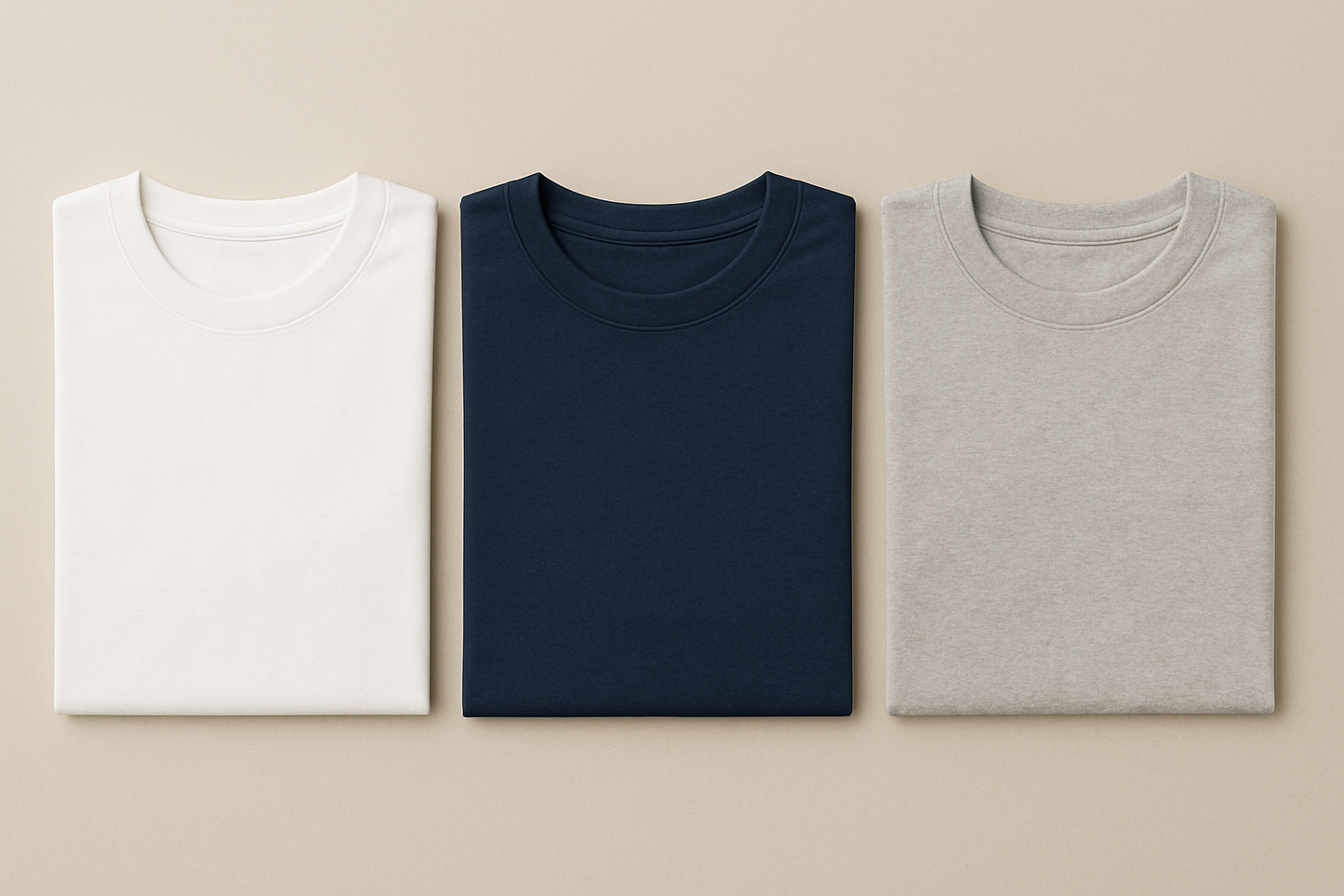 Combo x 3 - The Basic Premium Cotton T-Shirts