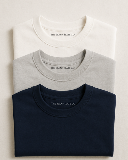 Combo x 3 - The Basic Premium Cotton T-Shirts