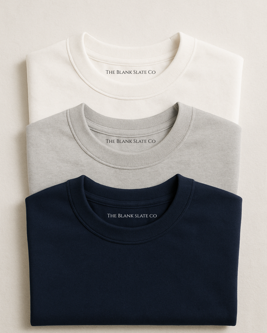 Combo x 3 - The Basic Premium Cotton T-Shirts